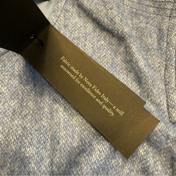 Banana Republic Italian Wool Flannel Sheath Dress Lined Blue NWT Size 14 - Picture 14 of 16